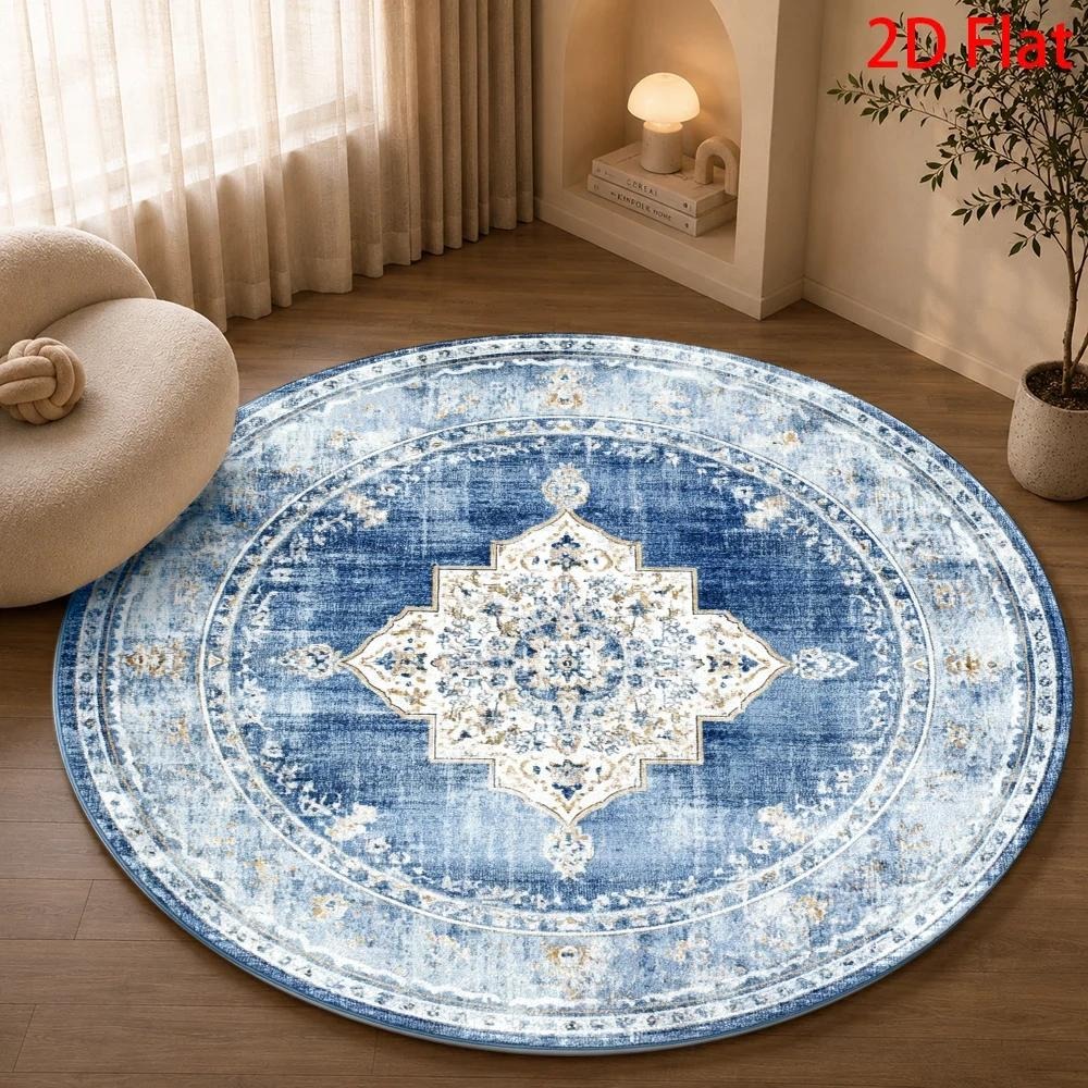 Home Decor Retail Stores - سجادة مخملية ناعمة بنمط فارسي عتيق،