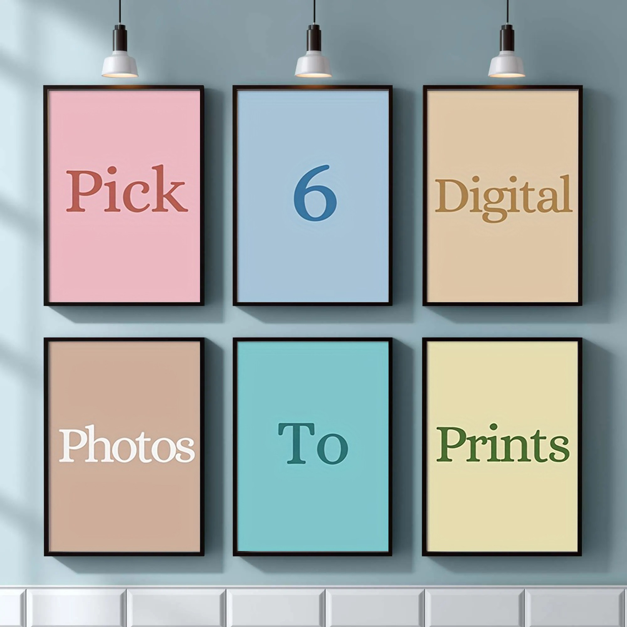 Home Decor Foto - 4/5/6 قطع طباعة قماشية مخصصة بصورة