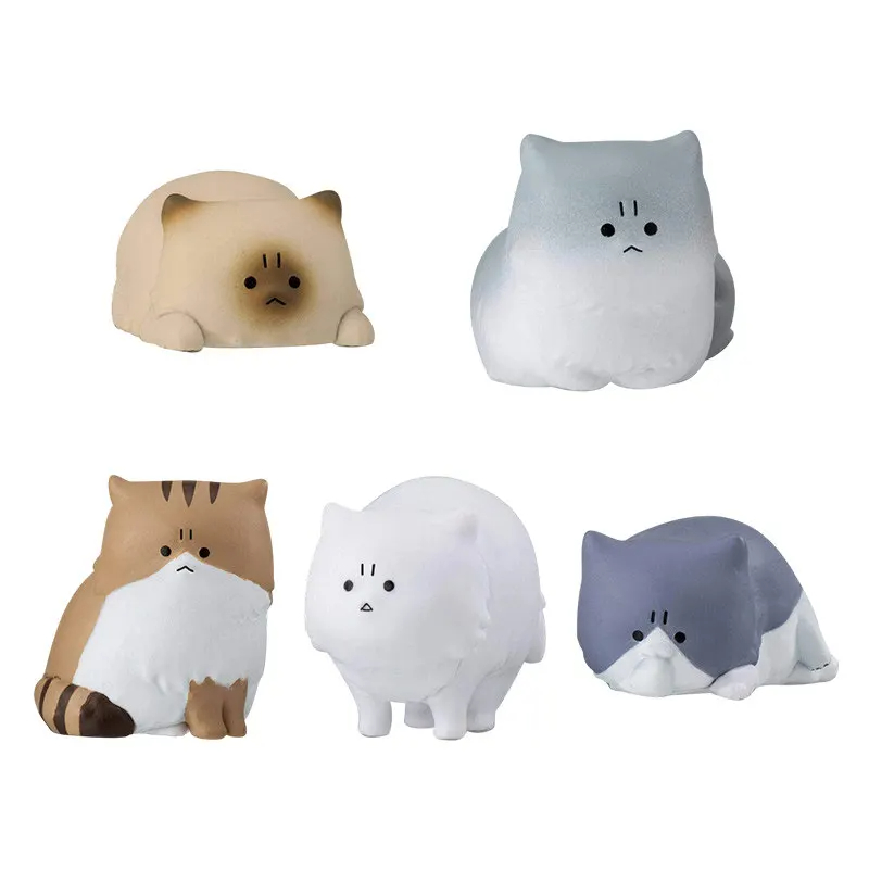 Home Decor Cat - بانداي غاشابون مجسم قطة غاضبة، دمية