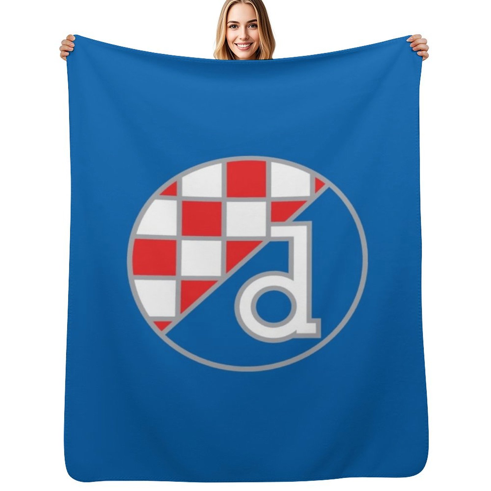 Home Decor Zagreb - بطانية دينامو زغرب لكرة القدم، بطانية