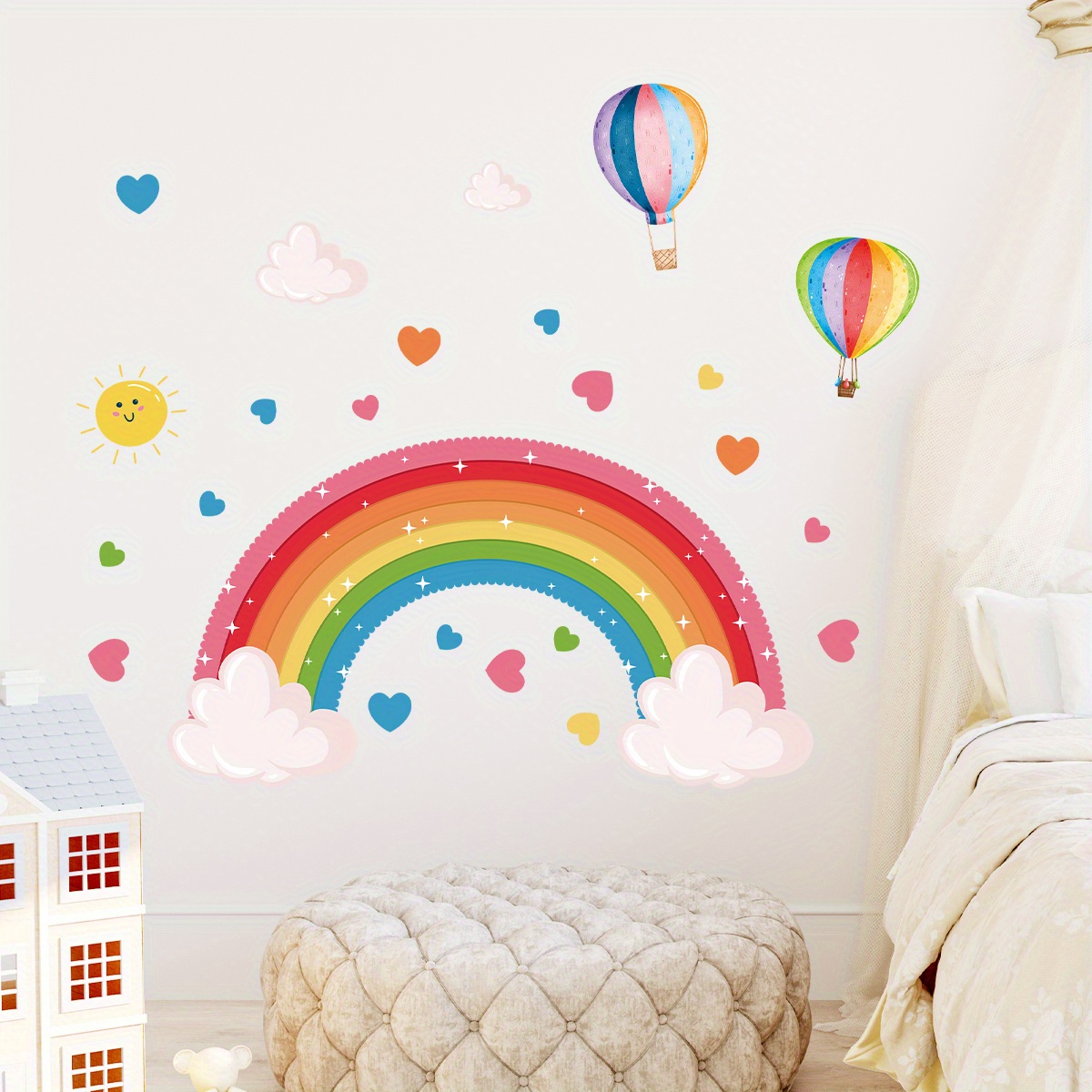 ملصقات حائط على شكل بالون على  - مراجعة Home Decor Y2K وسعره