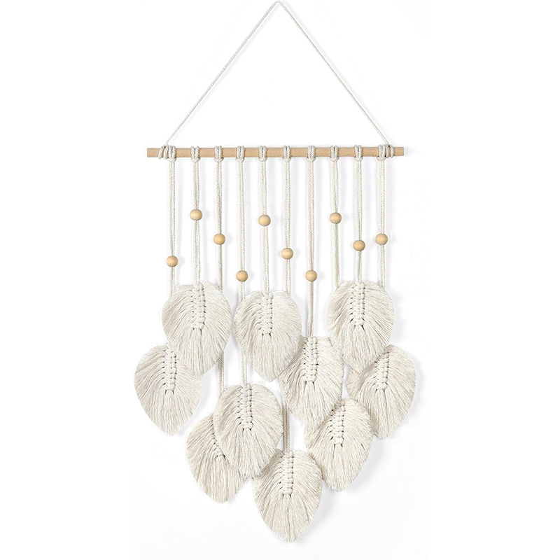 نسيج حبل قطني مصنوع يدويًا من  - مراجعة Macrame Wall Hanging وسعره