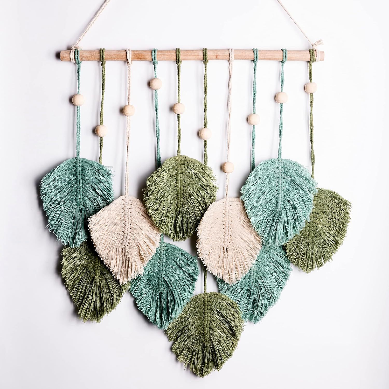 نسيج حبل قطني مصنوع يدويًا من  - مراجعة Macrame Wall Hanging وسعره