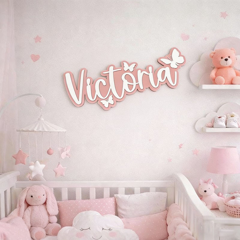 لوحة اسم خشبية مخصصة بتصميم فر - مراجعة Home Decor Unique وسعره