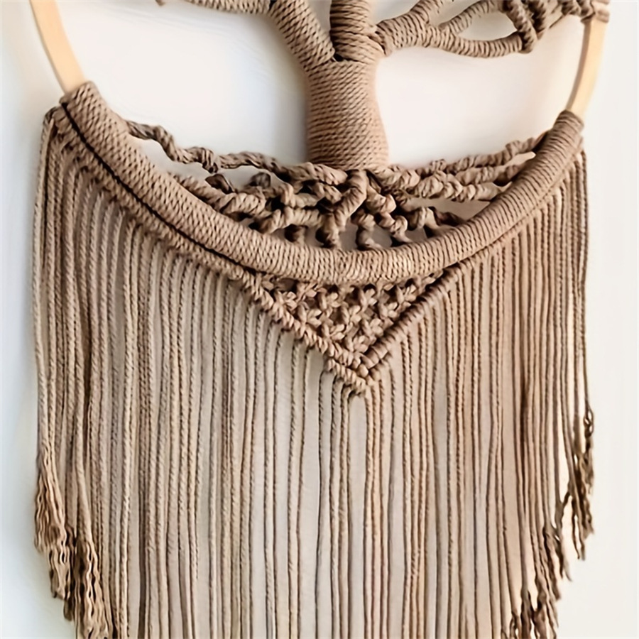 شجرة الحياة مكرامية الجدار الش - مراجعة Macrame Wall Hanging وسعره