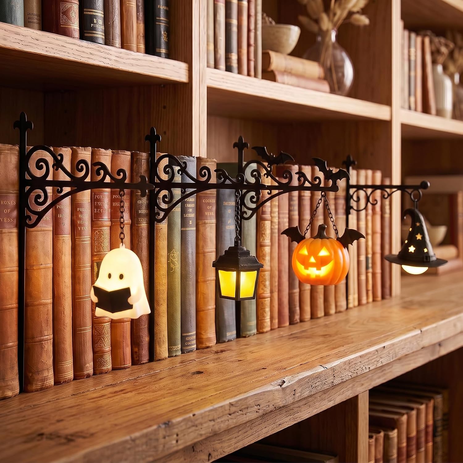 مصباح مكتبة - إضاءة زخرفية لرف - مراجعة Home Decor Com وسعره