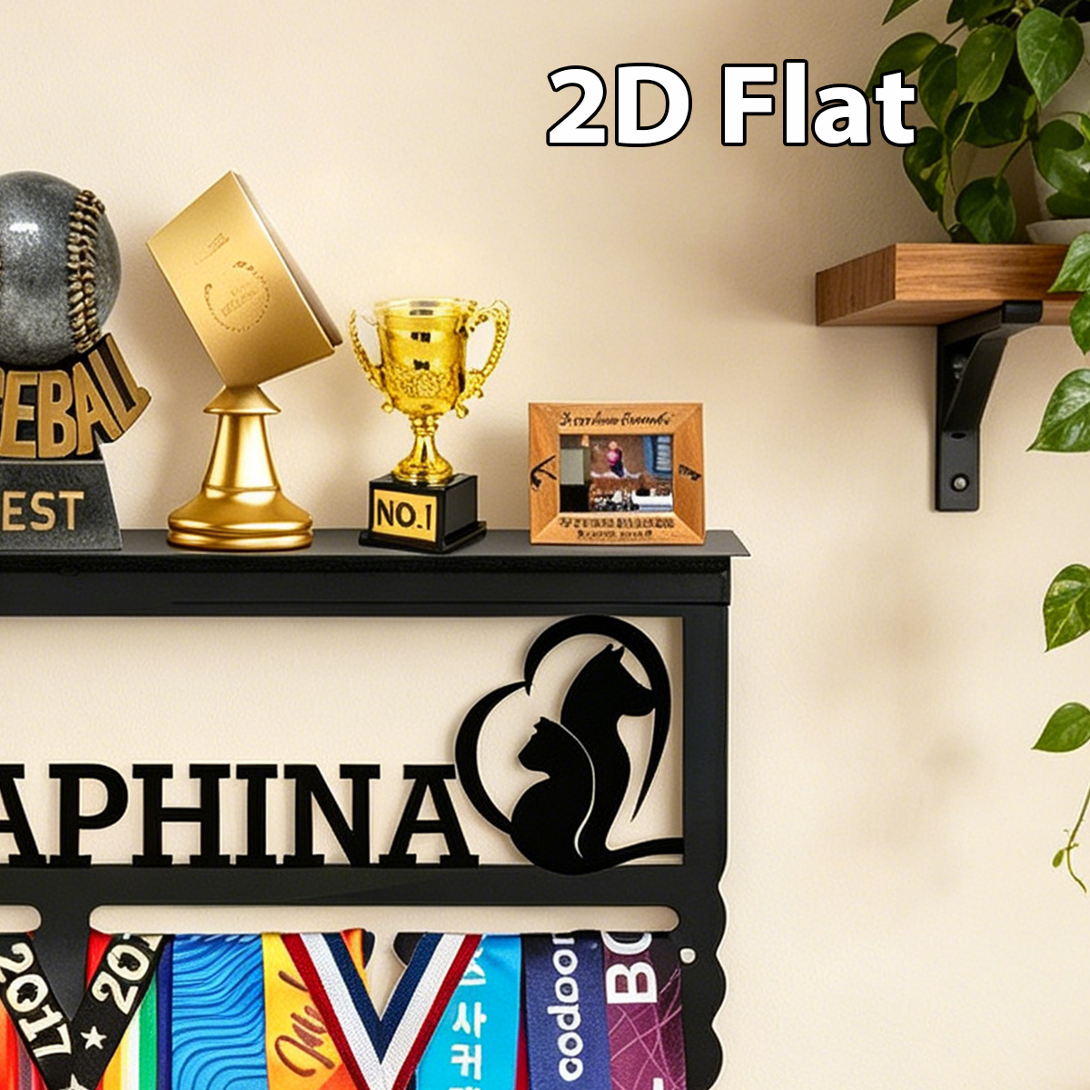 حامل ميداليات معدني مخصص على ش - مراجعة Home Decor Cat وسعره