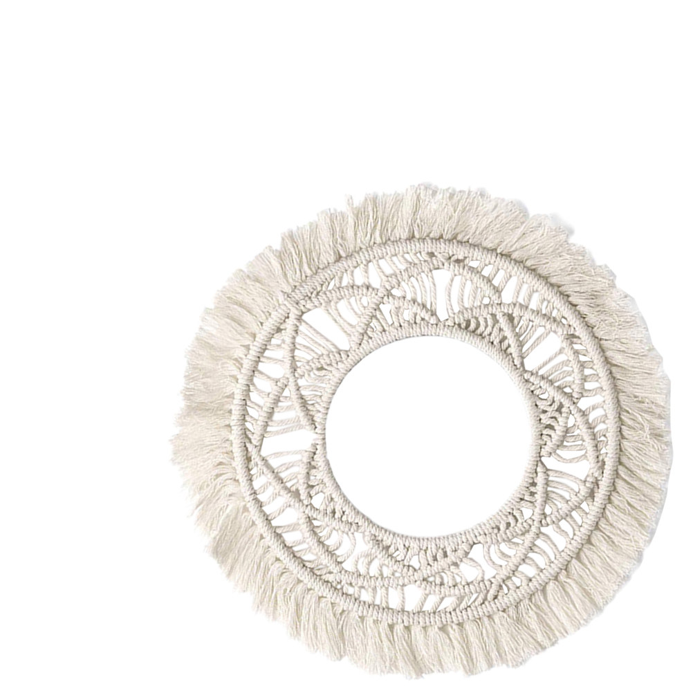 نسيج جداري دائري من القطن، مصن - مراجعة Macrame Wall Hanging وسعره