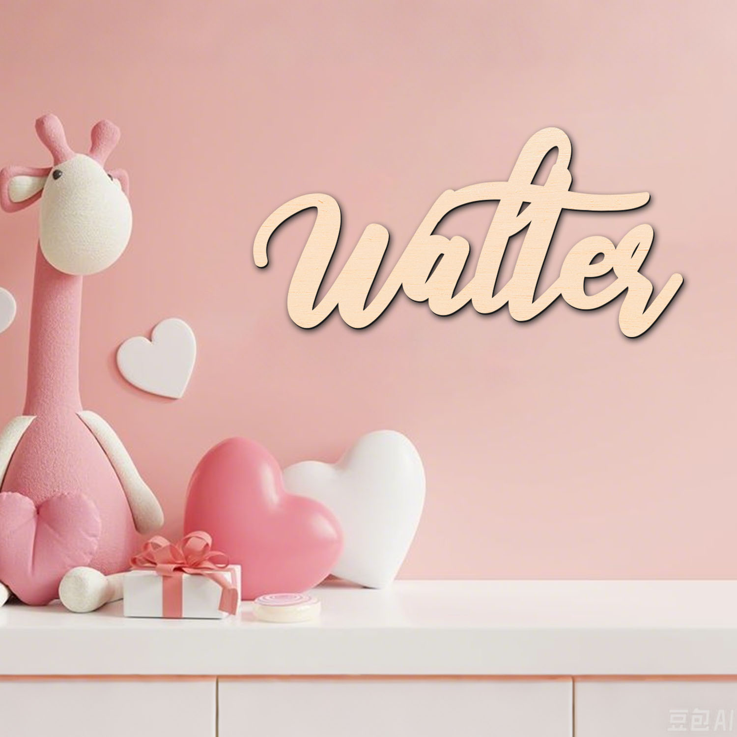 قطعة واحدة من لافتة اسم خشبية  - مراجعة Home Decor Unique وسعره