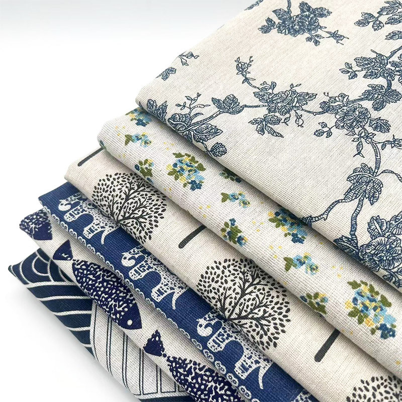 قماش قطني كتان بنقشة زهور بوهي - مراجعة Home Decor Com وسعره