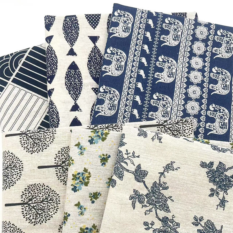 قماش قطني كتان بنقشة زهور بوهي - مراجعة Home Decor Com وسعره
