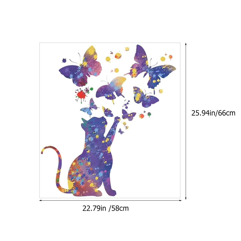 ملصق جداري على شكل قطة من مادة - مراجعة Home Decor Cat وسعره