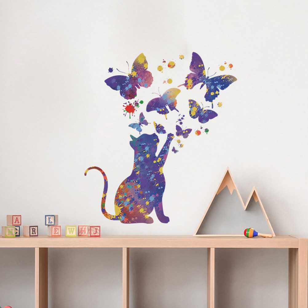 ملصق جداري على شكل قطة من مادة - مراجعة Home Decor Cat وسعره