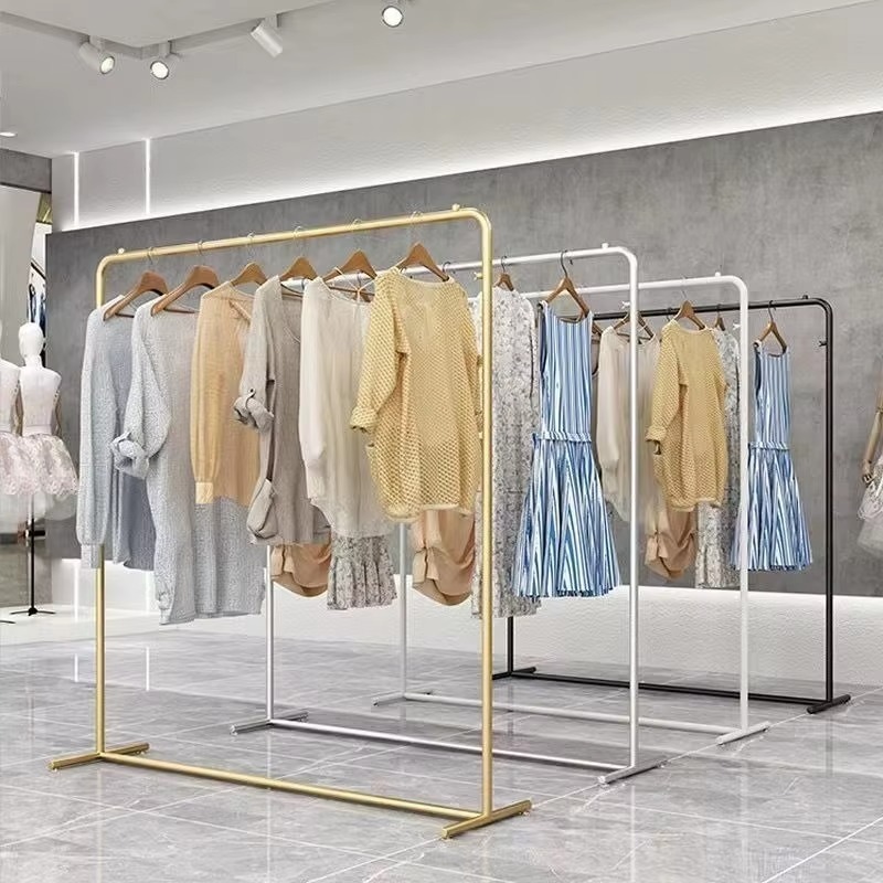رف ملابس ذهبي فاخر رف عرض ملاب - مراجعة Home Decor Retail Stores وسعره