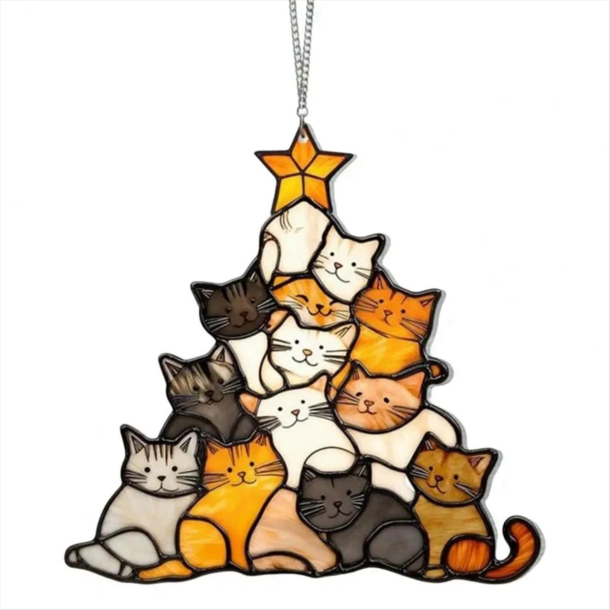 [N84R] زينة قطط أكريليك متعددة - مراجعة Home Decor Cat وسعره
