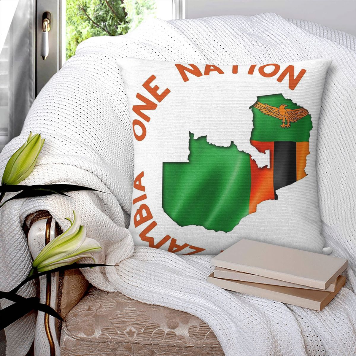 غطاء وسادة مربع بتصميم One Zam - مراجعة Home Decor Zambia وسعره