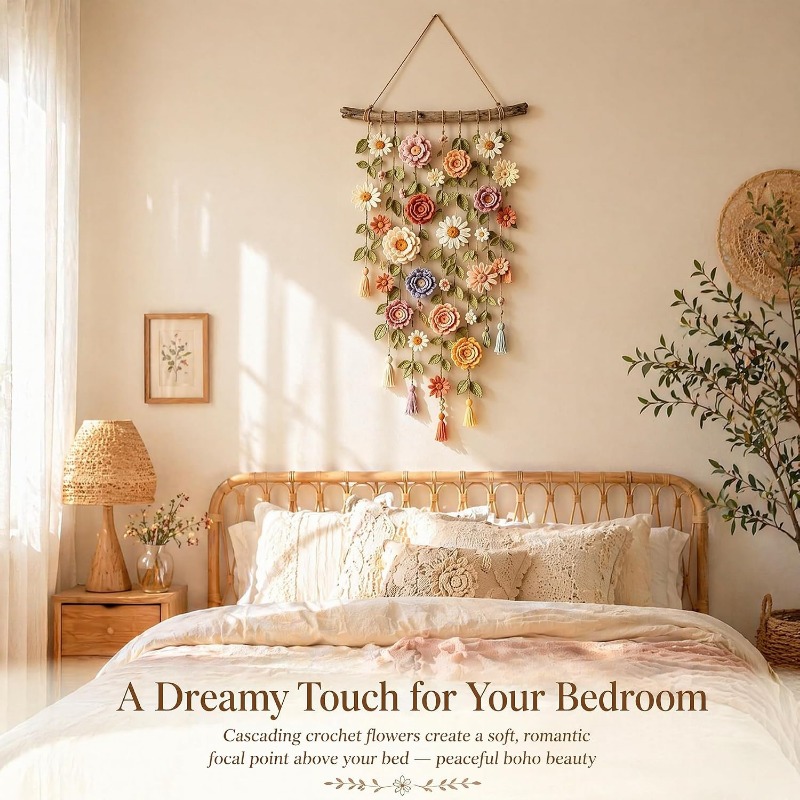 زينة معلقة جديدة من القطن المص - مراجعة Macrame Wall Hanging وسعره