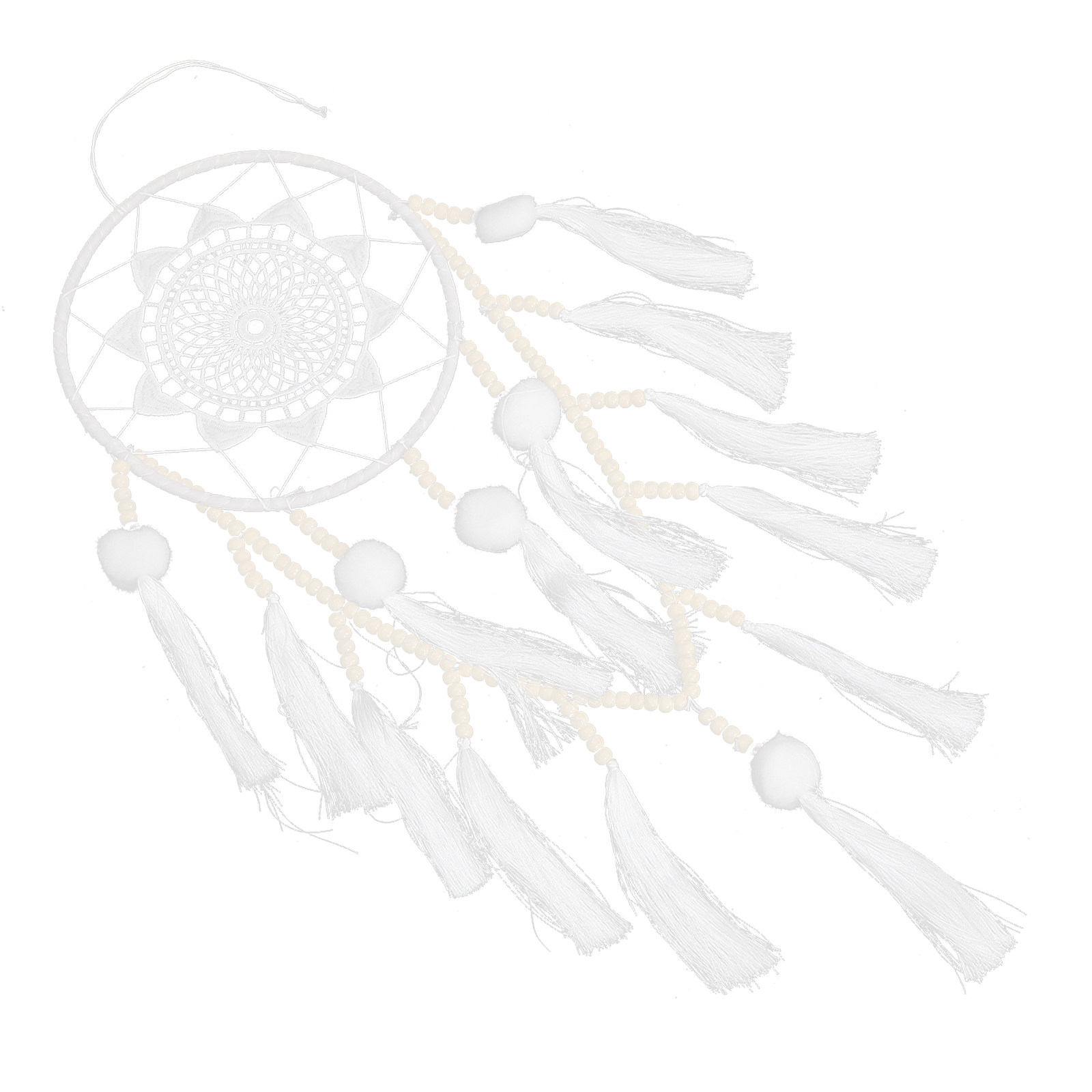 ماسك أحلام كبير أبيض اللون بتص - مراجعة Macrame Wall Hanging وسعره