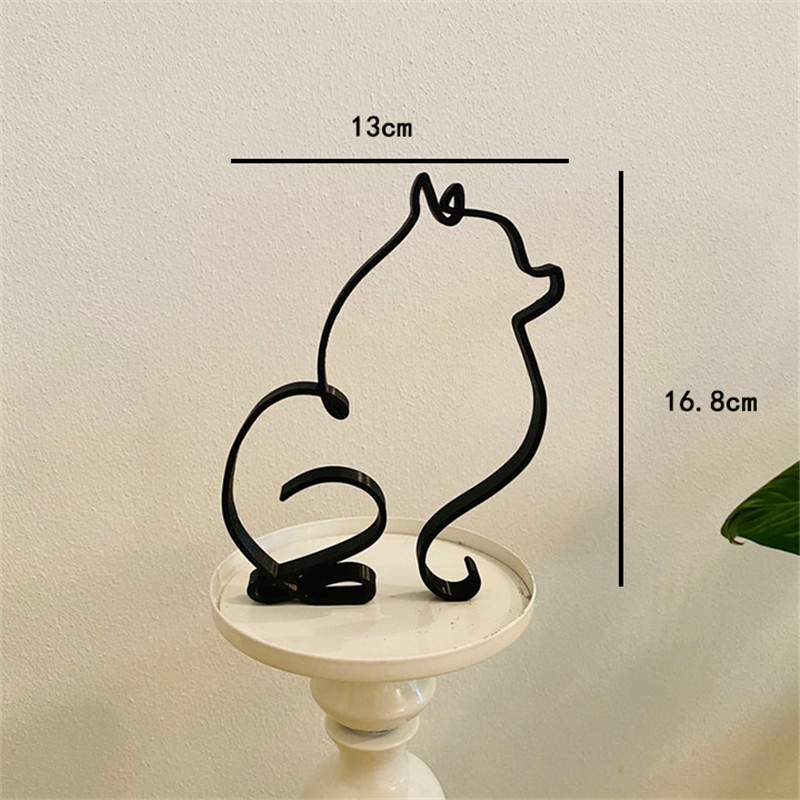 الكلب الفن النحت المعادن الكلب - مراجعة Home Decor Y2K وسعره