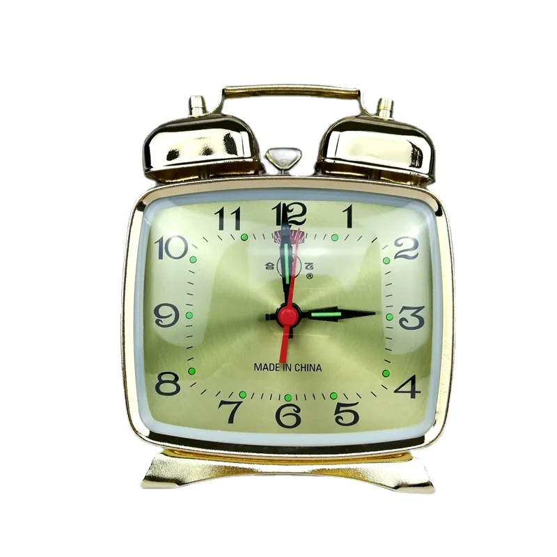 معدن ساعة منبه آلية عقارب السا - مراجعة Vintage Alarm Clock وسعره