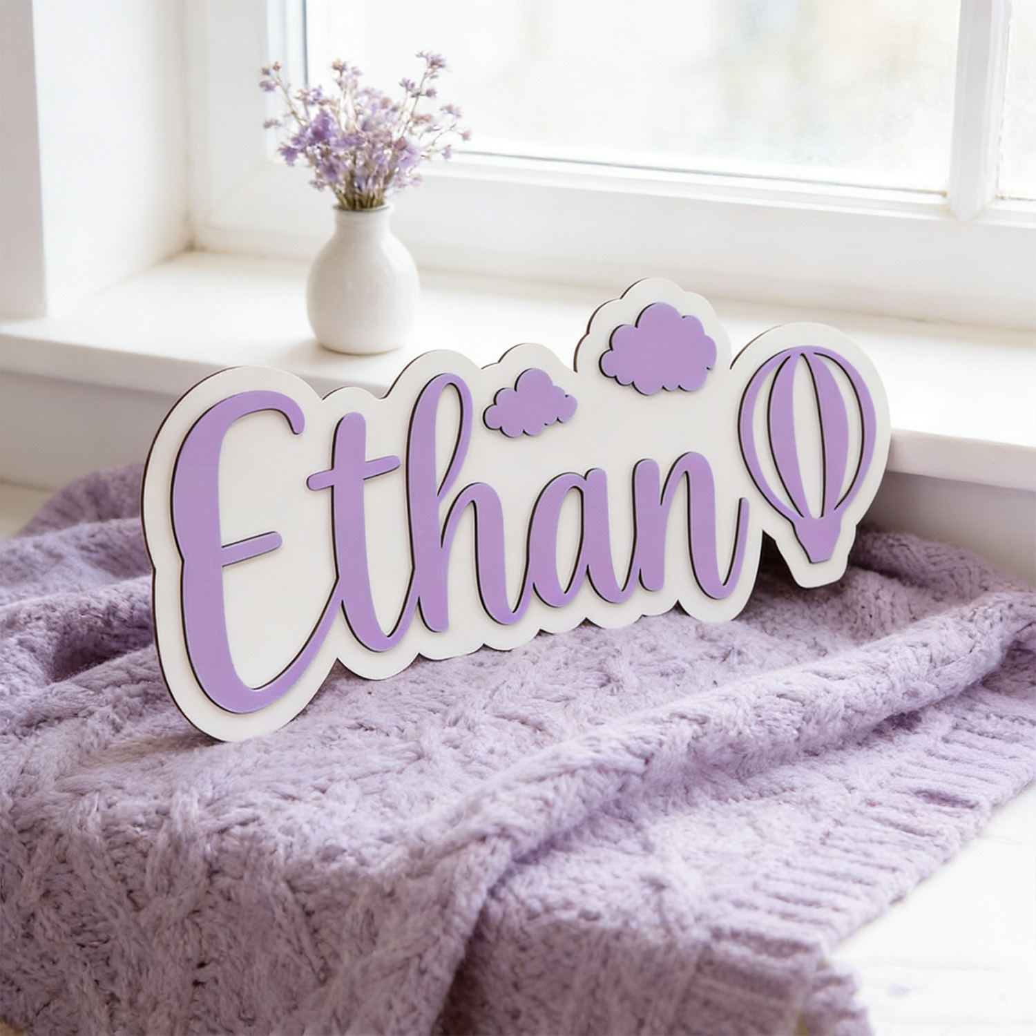 لافتة غرفة مخصصة على شكل منطاد - مراجعة Home Decor Com وسعره