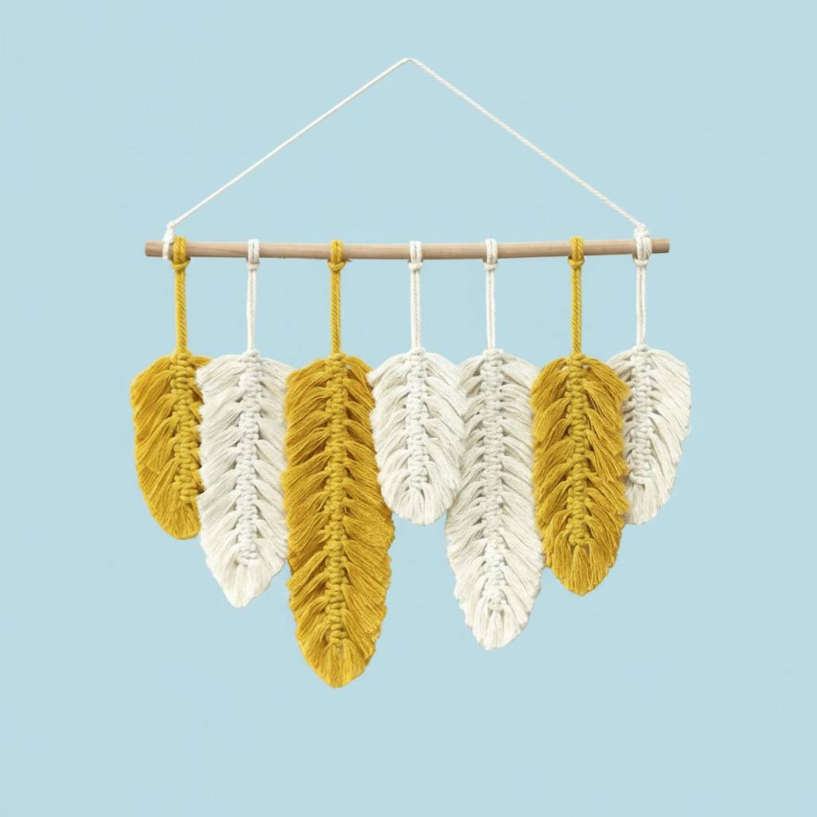 معلقة جدارية من الماكراميه على - مراجعة Macrame Wall Hanging وسعره