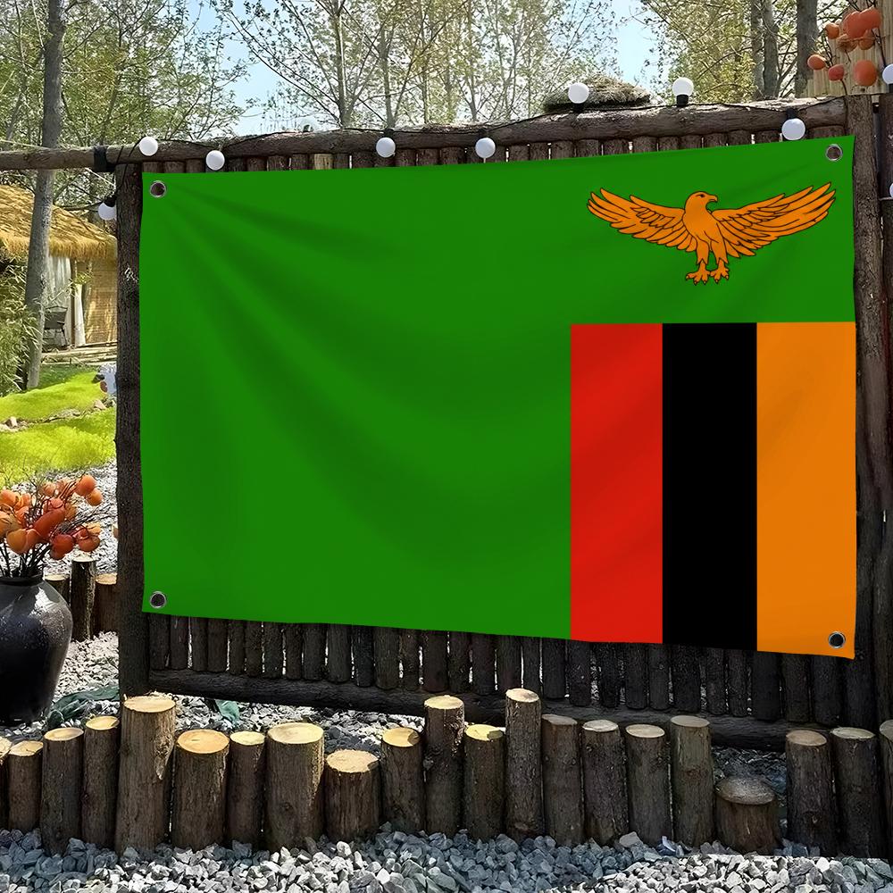علم زامبيا المخصص للتعليق على  - مراجعة Home Decor Zambia وسعره