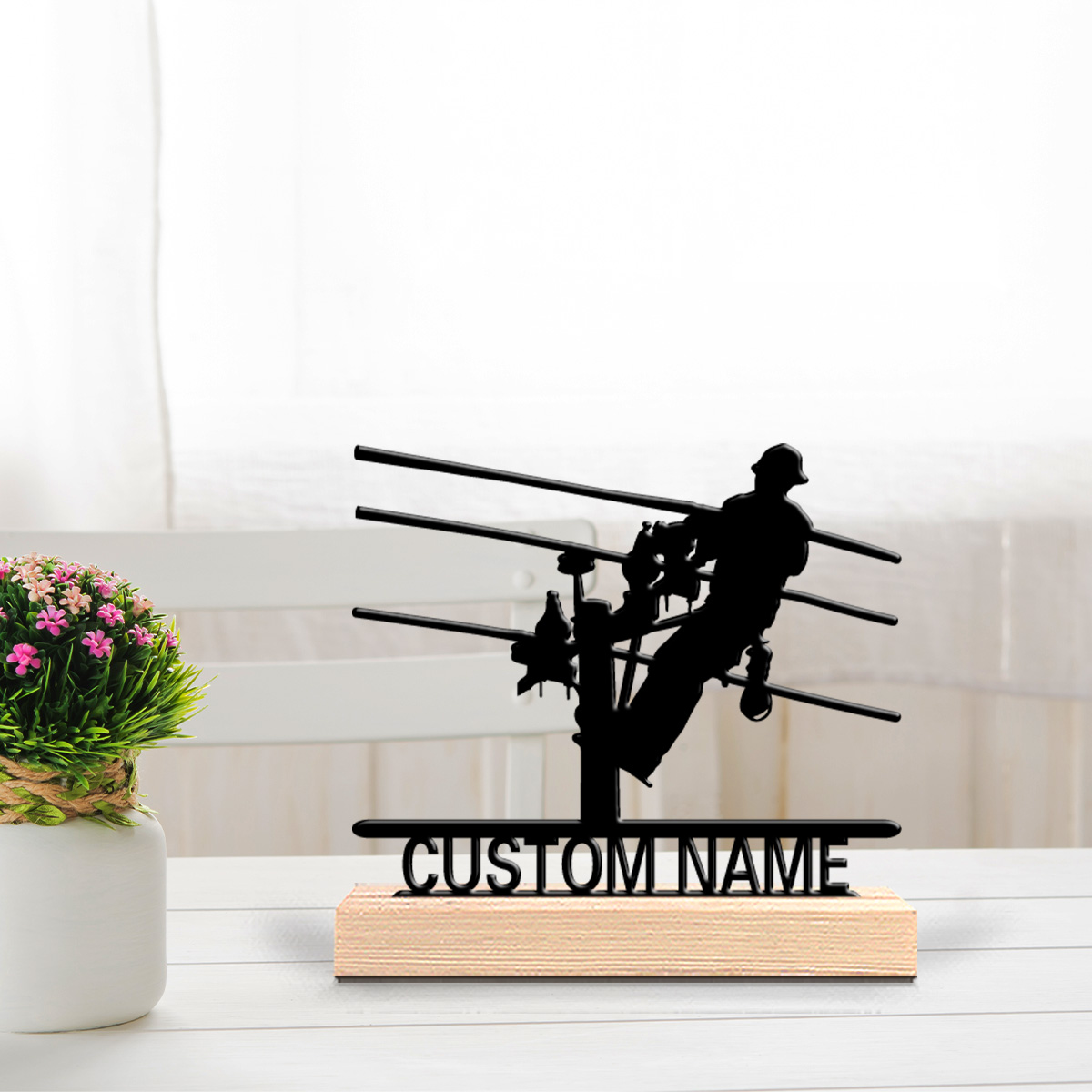 تمثال معدني أنيق مخصص للكهربائ - مراجعة Home Decor Unique وسعره