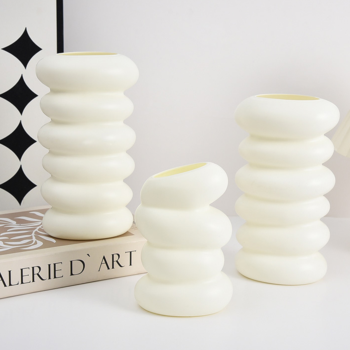 مزهرية بلاستيكية بنمط حلزوني ل - مراجعة Home Decor Center وسعره