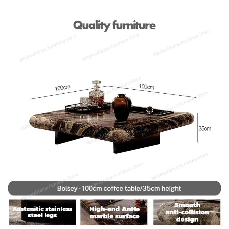 طاولة قهوة مربعة من الرخام الإ - مراجعة Home Decor Center وسعره