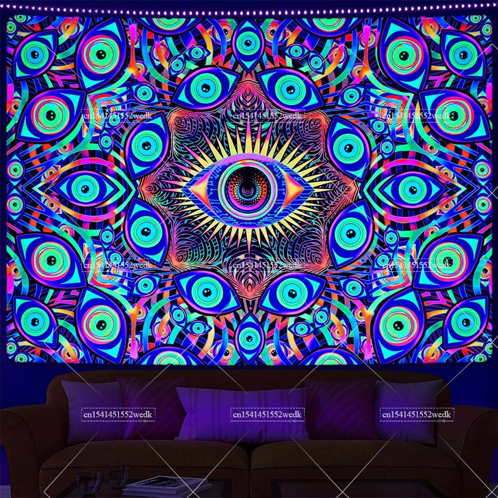 نسيج بوهو ماندالا مع عيون سودا - مراجعة Home Decor Hippie وسعره