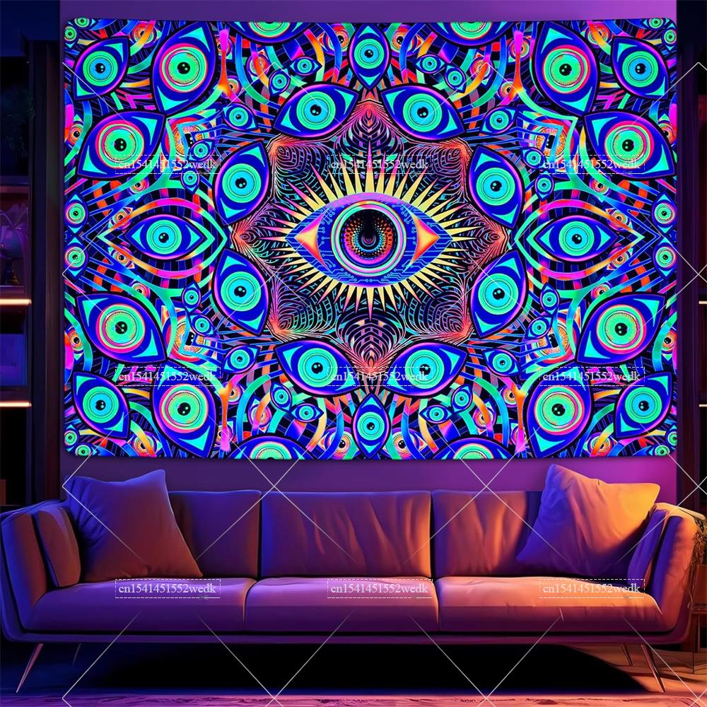 نسيج بوهو ماندالا مع عيون سودا - مراجعة Home Decor Hippie وسعره