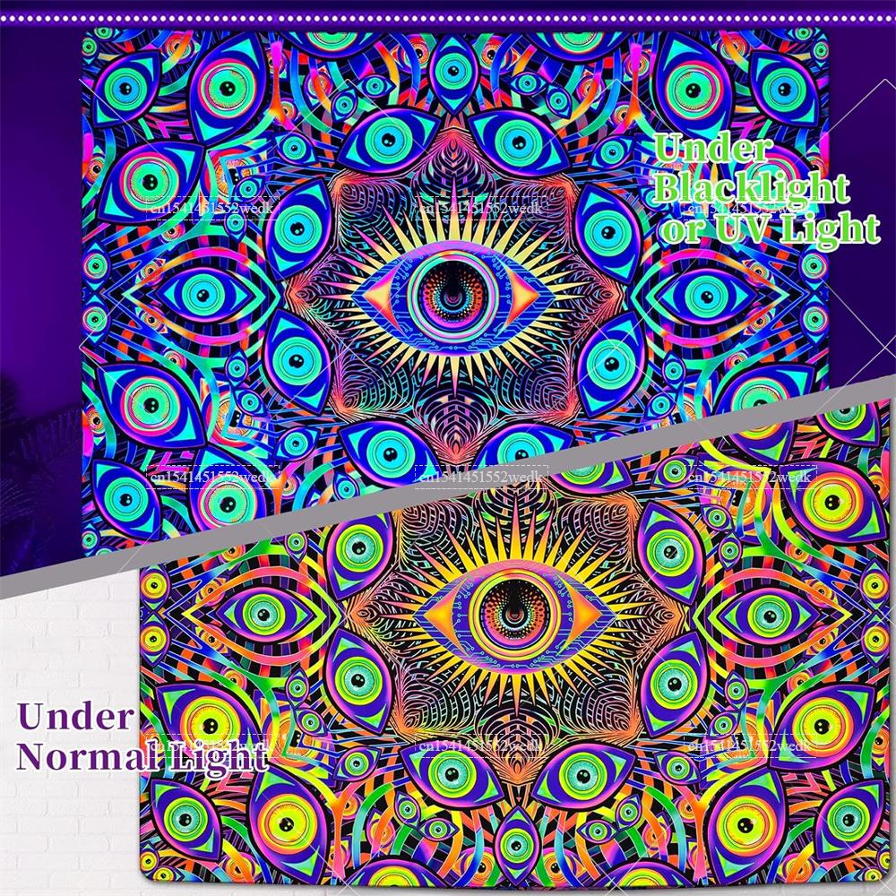 نسيج بوهو ماندالا مع عيون سودا - مراجعة Home Decor Hippie وسعره