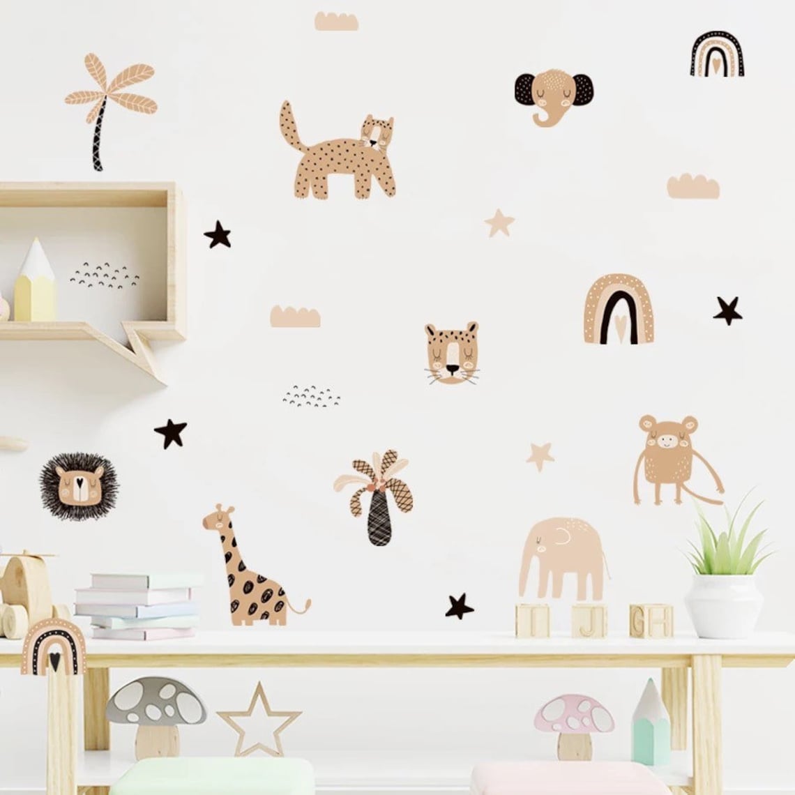 ملصقات جدارية بوهو كرتونية بأل - مراجعة Home Decor Y2K وسعره
